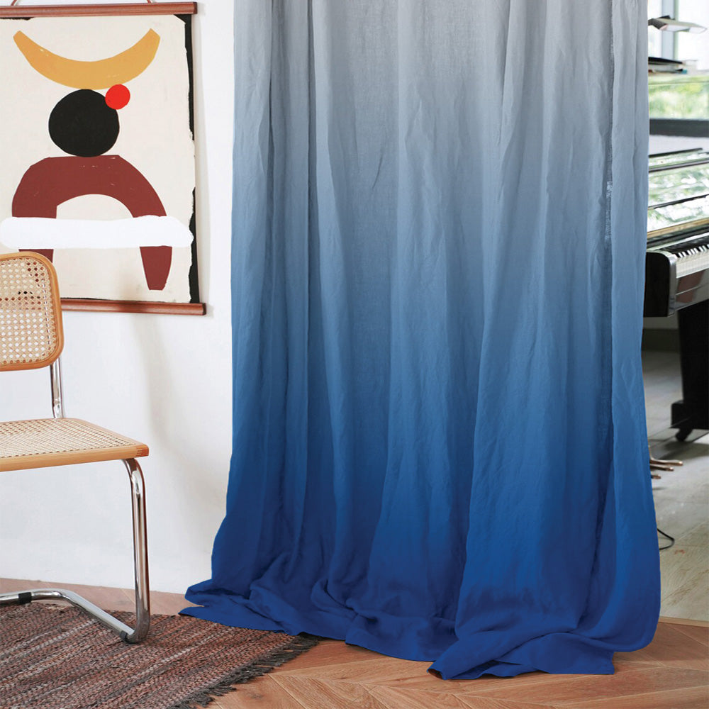 Elegant Ombre Print Room Darkening Curtain Set of 2, OMBRE23