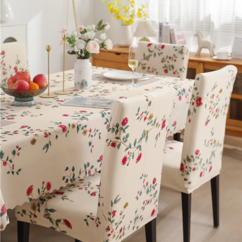Cream Dream Chair Table Covers - Dustproof, Water Resistant & Stain Free Fabric