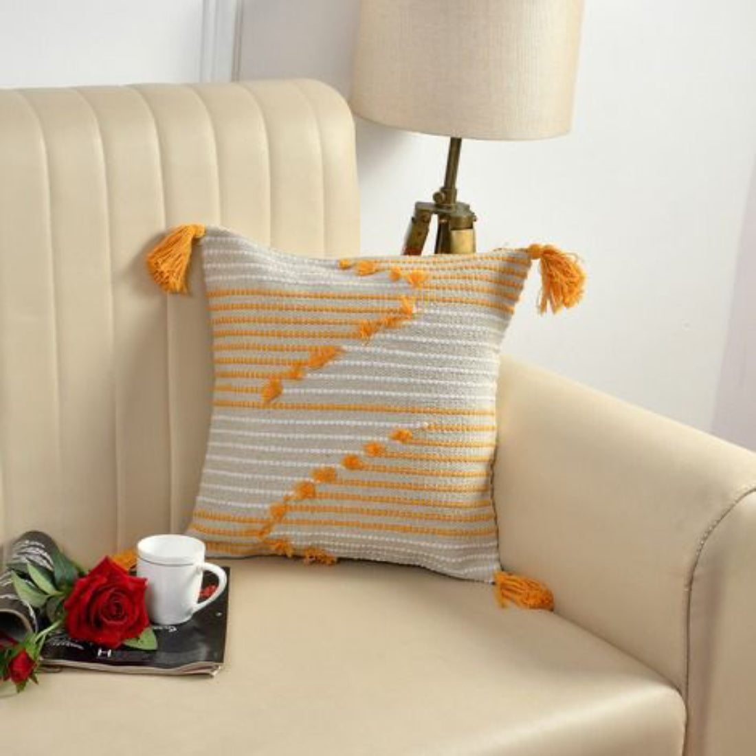 Bohemian Decor Hand Crafted Throw Cushion Covers 16”x 16”