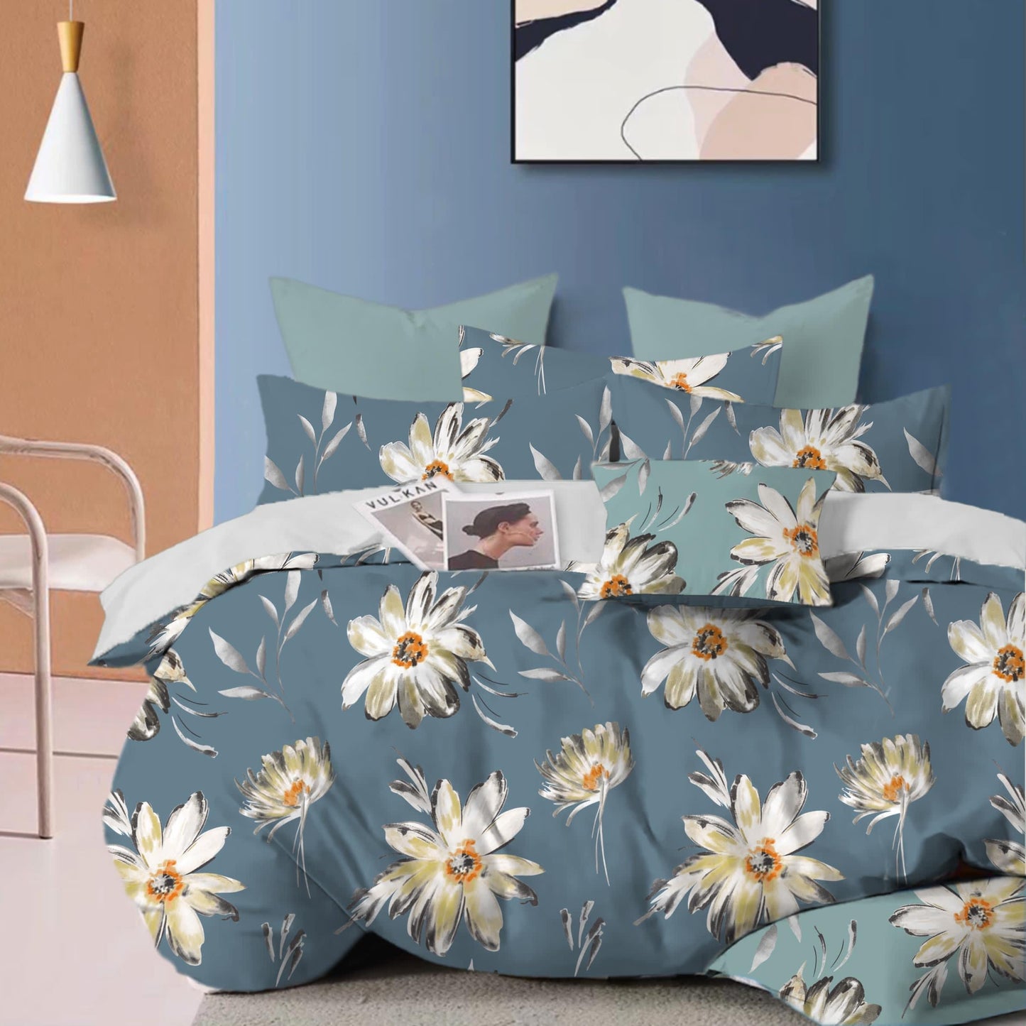 Artisan Aura 210 TC Cotton Blend Flat King Bedsheet
