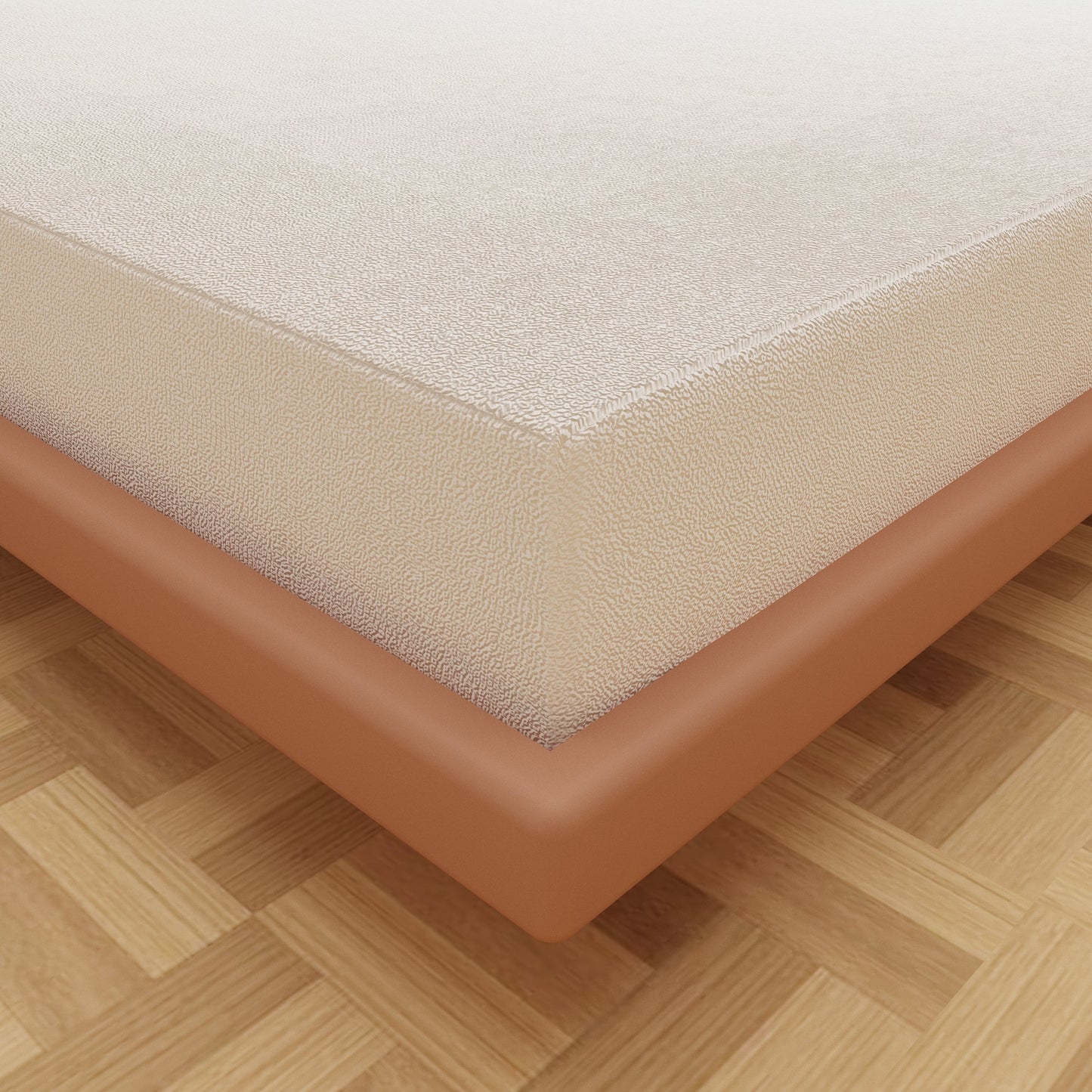 Waterproof Mattress Protector with 360 Degree Elastic Strap, Luxury Terry (White, Available in 16 Sizes)