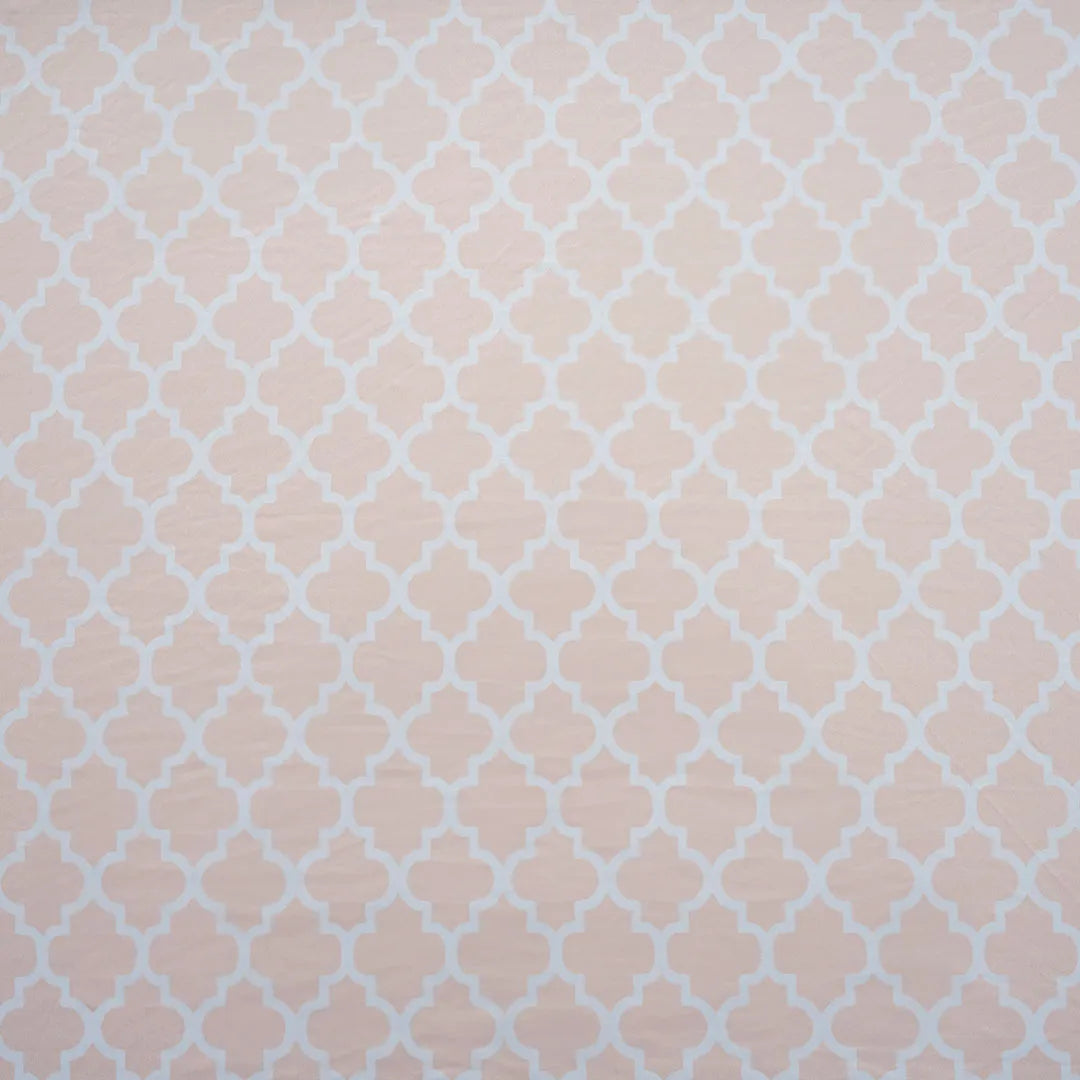 Cream Diamond Chair Table Covers - Dustproof, Stain-Free, Machine Washable & Water Resistant