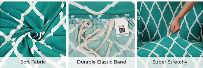 Grey Shape Chair Table Covers - Dustproof, Stain-Free, Machine Washable & Water Resistant