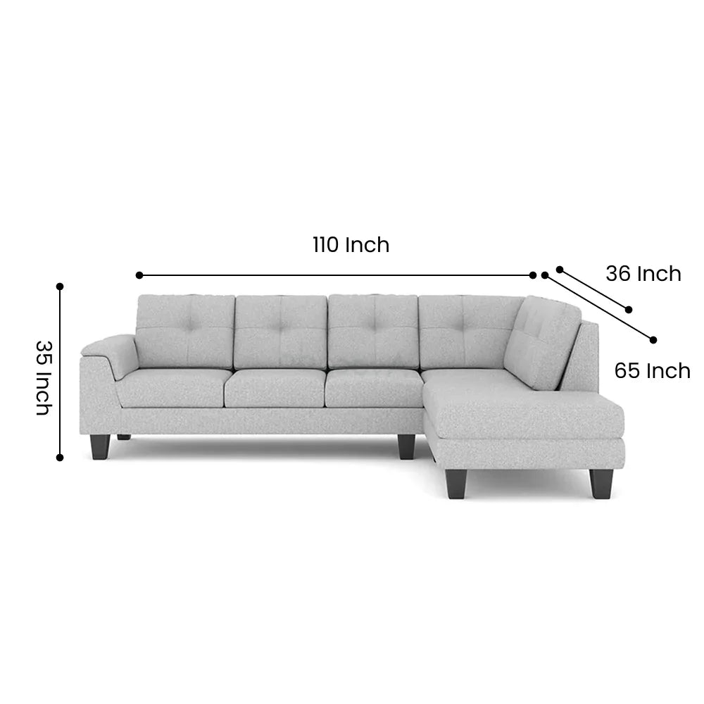 Stardust 5 Seater Fabric L Shape Sofa
