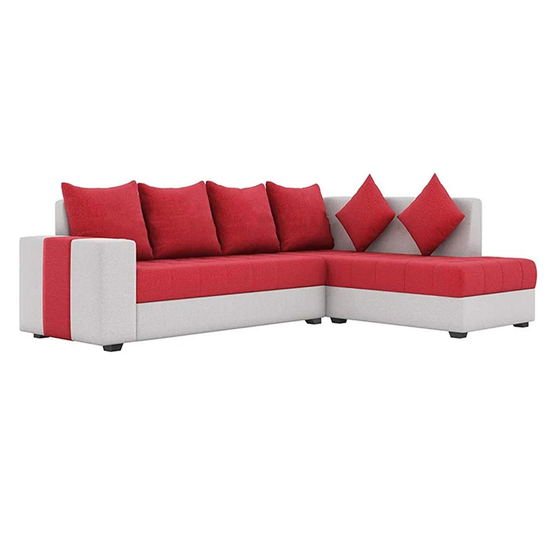 Steffan 6 Seater L Shape Corner Fabric Sofa for Living Room