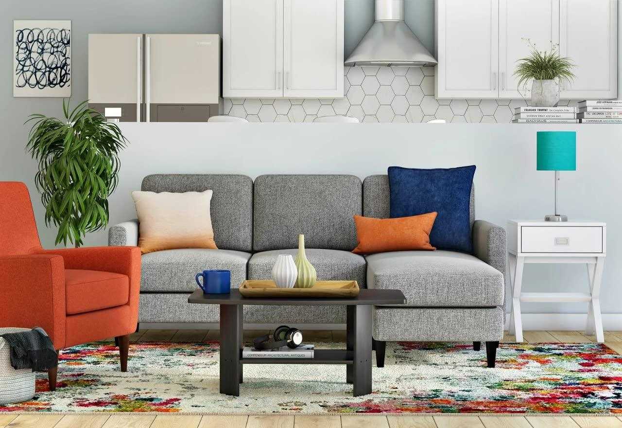 Yolo 4 Seater Fabric Interchangeable L Shape Sofa For Living Room | Bedroom | Office