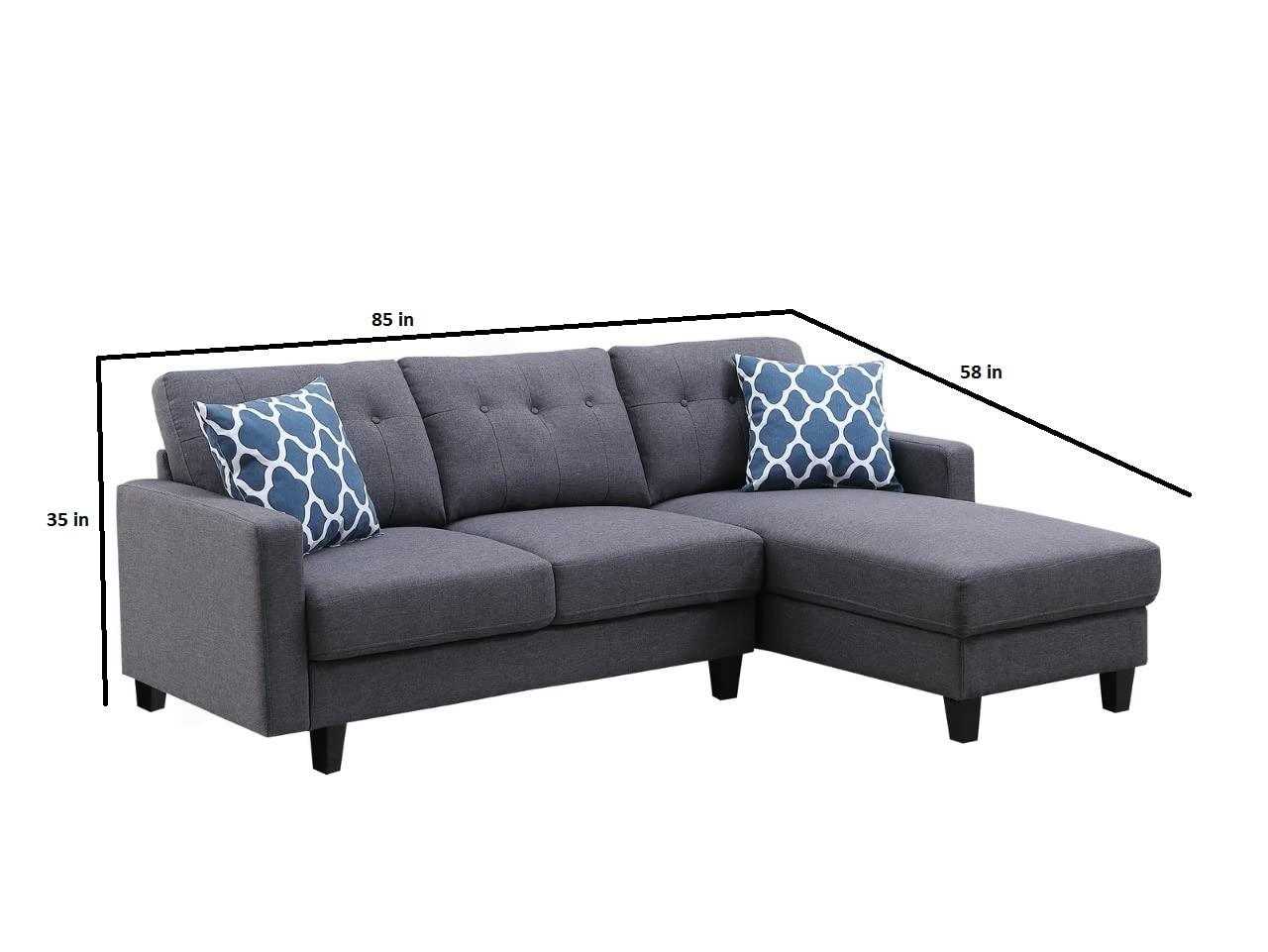 Tred 4 Seater L Shape Sofa Set For Living Room