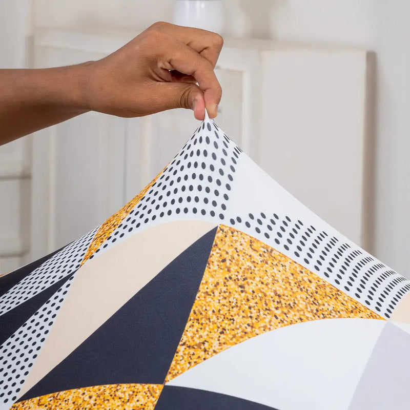 Yellow Prism Elastic Chairs Table Covers