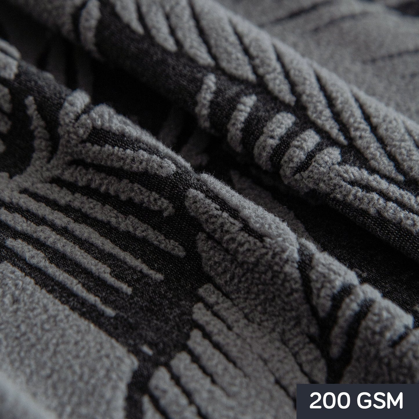 Dual Tone Knitting Jacquard Sofa Cover 1/2/3 Seater Fully Covered - Shadow Grey