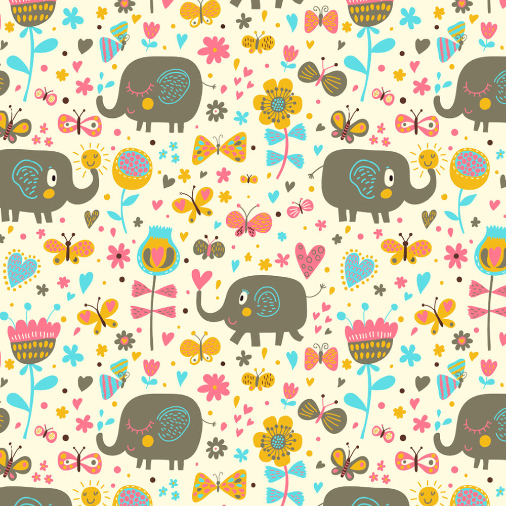 Elegant Kids Print Room Darkening  Curtain - Set of 2 - DS159A