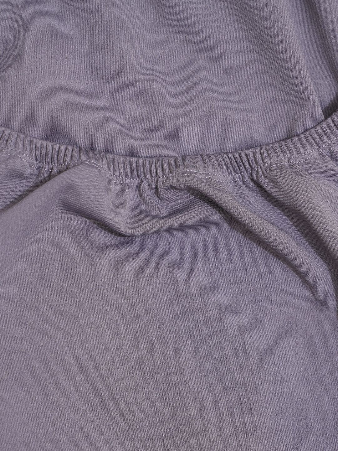 Grey Solid Chair Cover