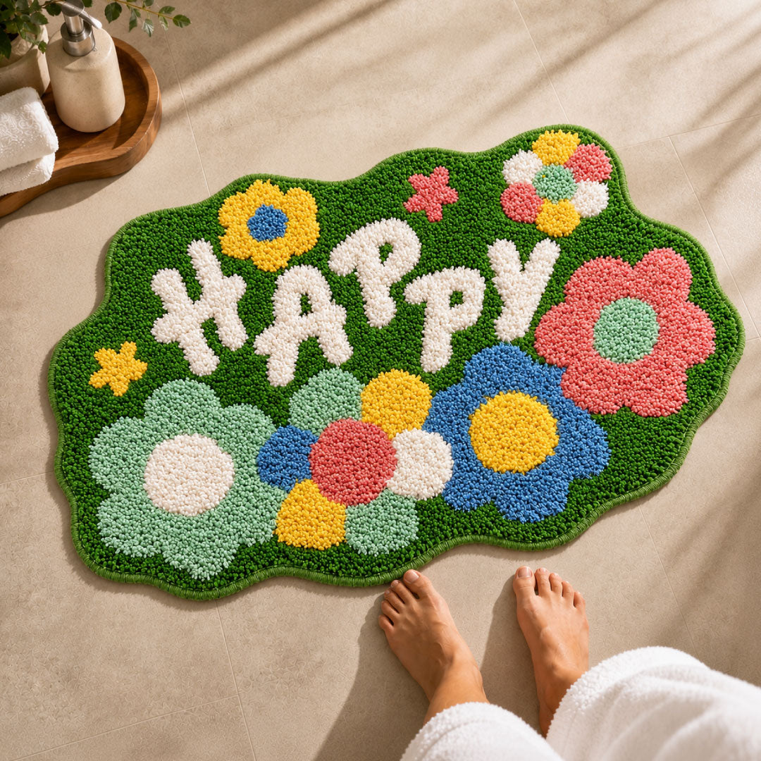 Happy Bathroom Mat