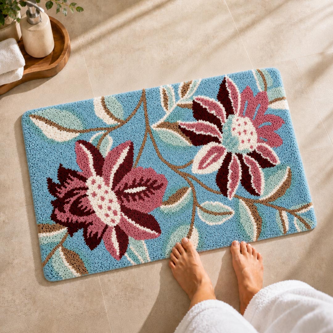 TF Peacock Bathroom Mat