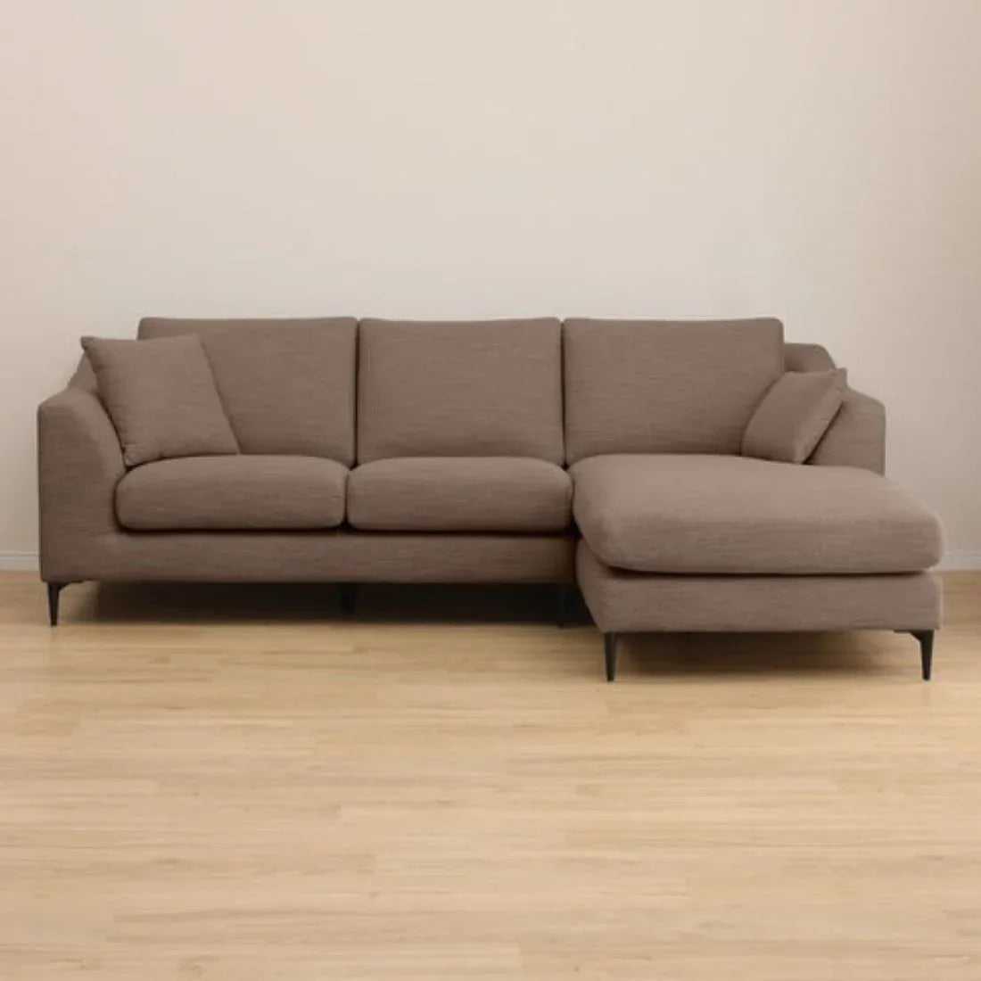 Flora 4 Seater L Shape Fabric Sofa For Living Room