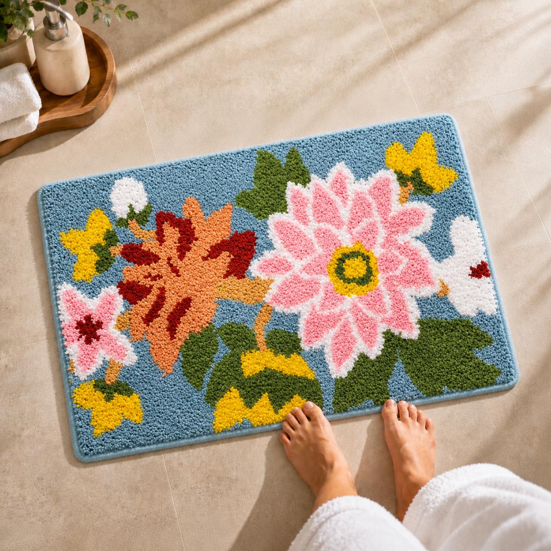 Nature Peacock Bathroom Mat