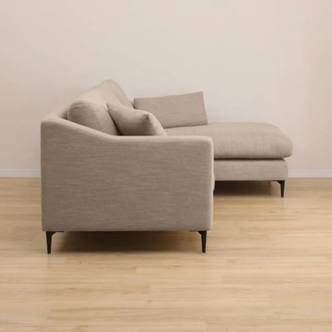 Flora 4 Seater L Shape Fabric Sofa For Living Room