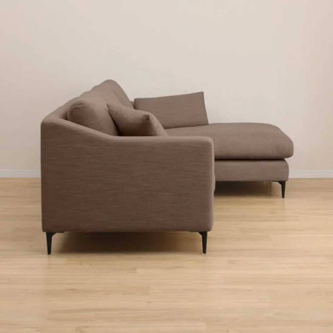 Flora 4 Seater L Shape Fabric Sofa For Living Room