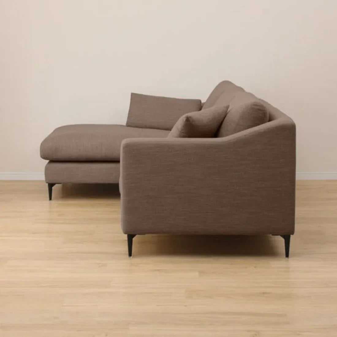 Flora 4 Seater L Shape Fabric Sofa For Living Room