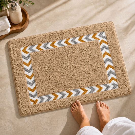 RT Beige Bathroom Mat