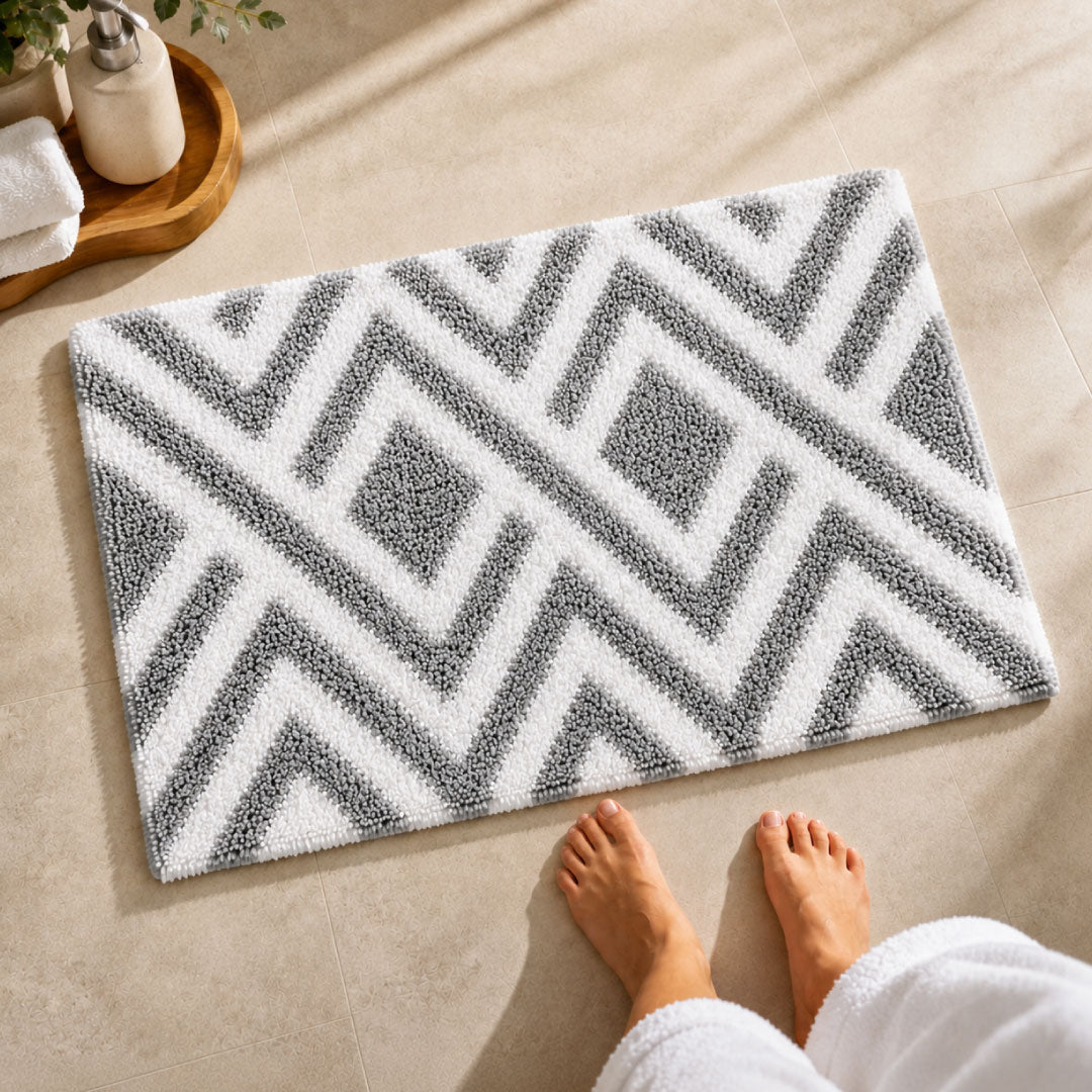 ED Grey Bathroom Mat