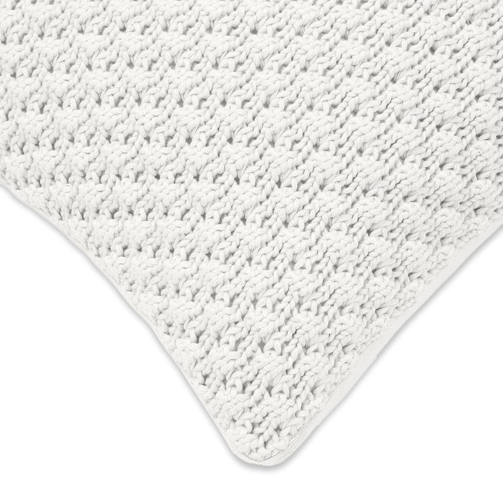 Knitted Decorative Bubble knit Cushion Cover, Ivory