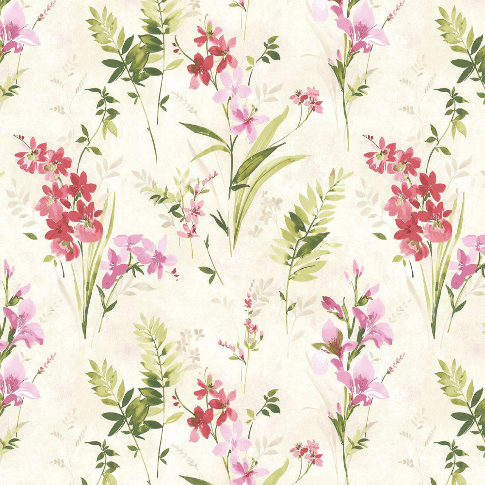 Floral & Ombre Print Combination Room Darkening Curtains Set Of 4 Door Curtain - (260AOFC16)