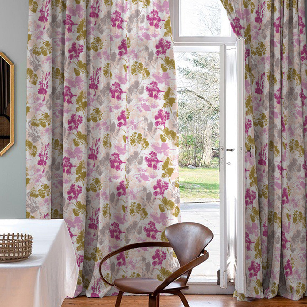 Elegant Abstract Room Darkening Curtain Set Of 1pc - DS271A