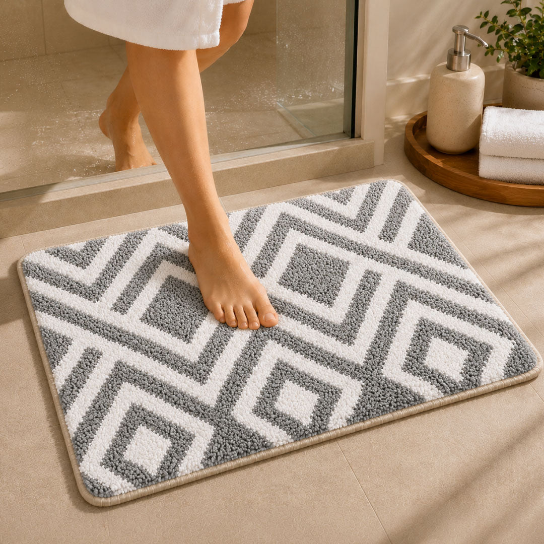 ED Grey Bathroom Mat