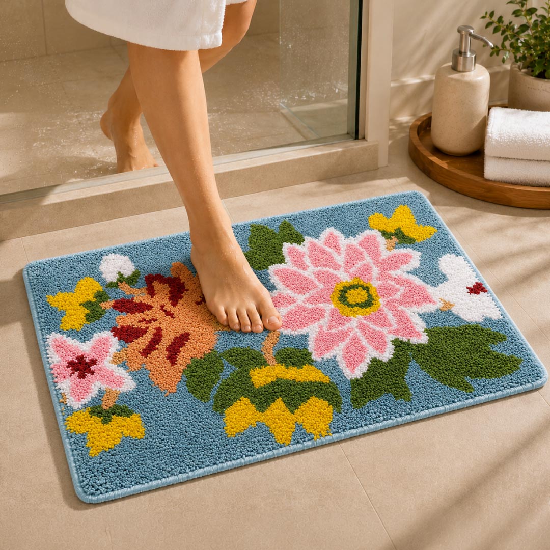 Nature Peacock Bathroom Mat