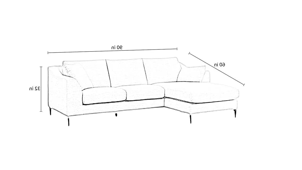 Flora 4 Seater L Shape Fabric Sofa For Living Room