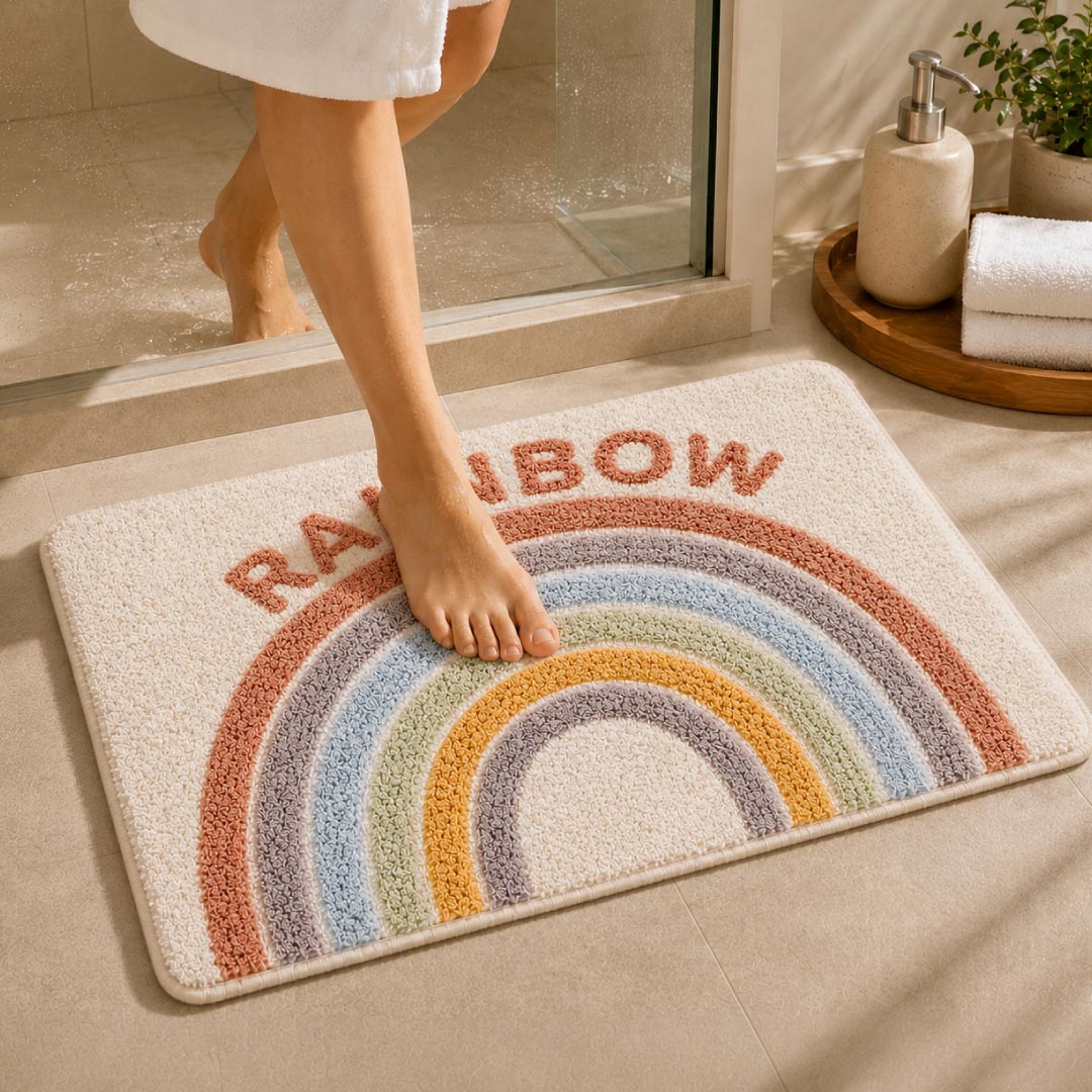 Rainbow Bathroom Mat
