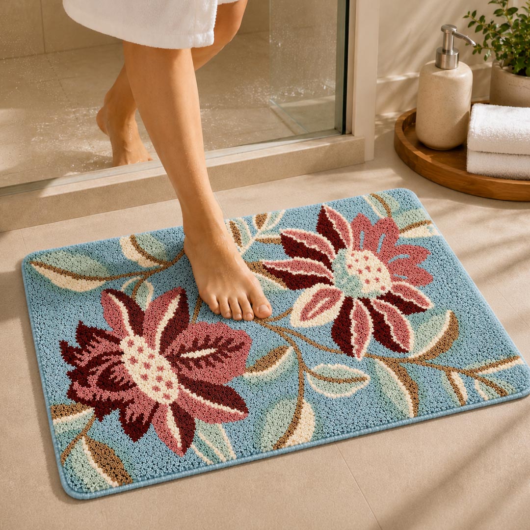 TF Peacock Bathroom Mat