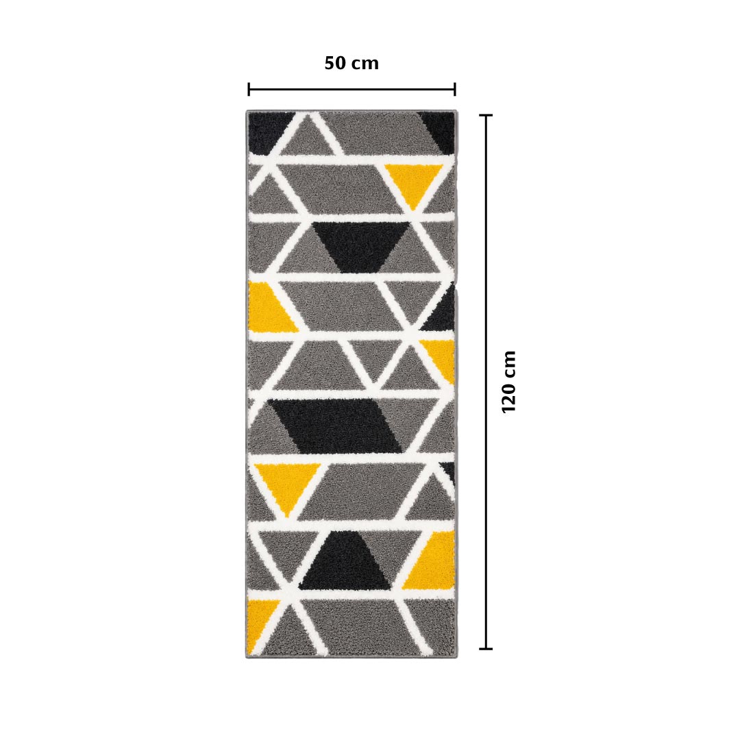 Mosaic Grey Runner Mat