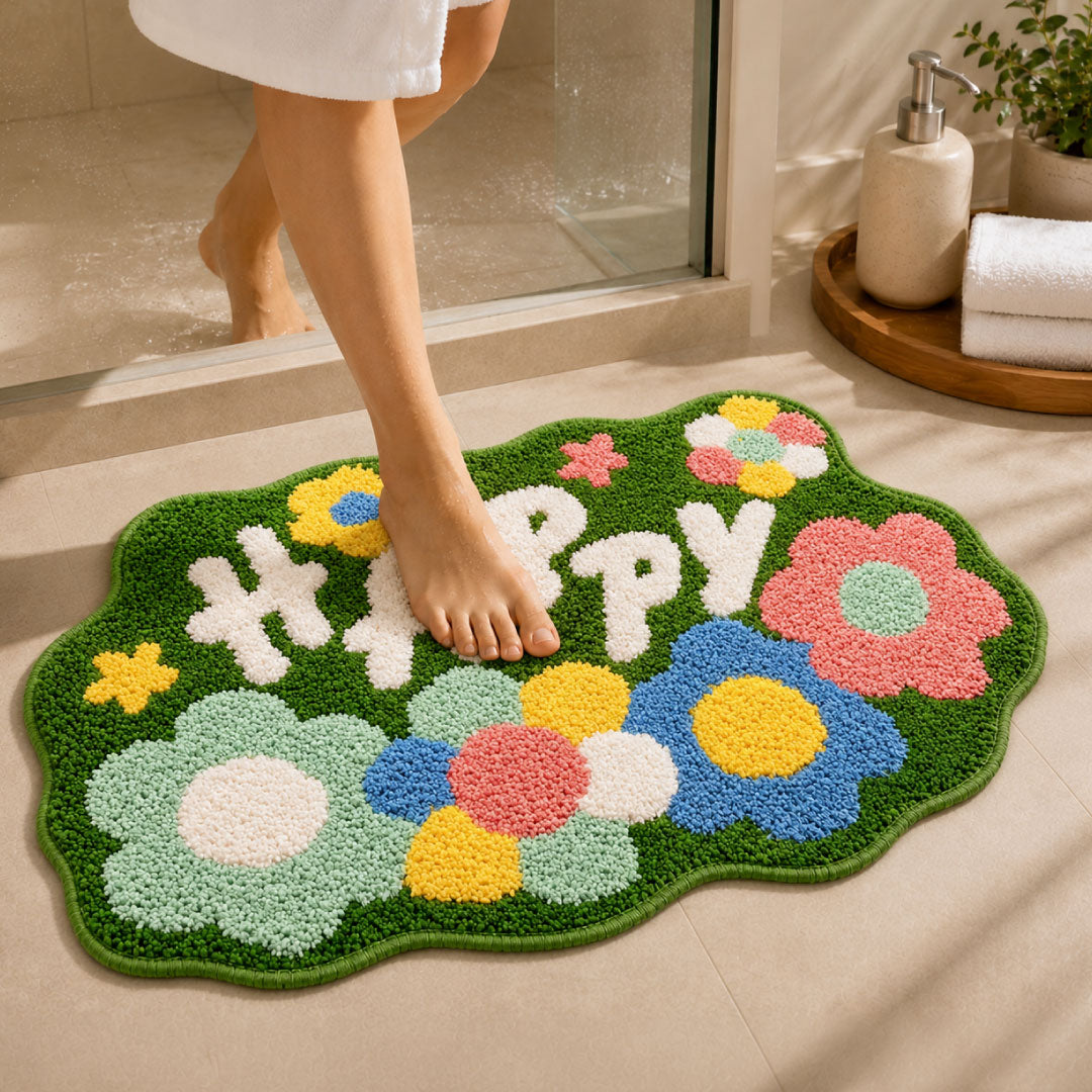 Happy Bathroom Mat