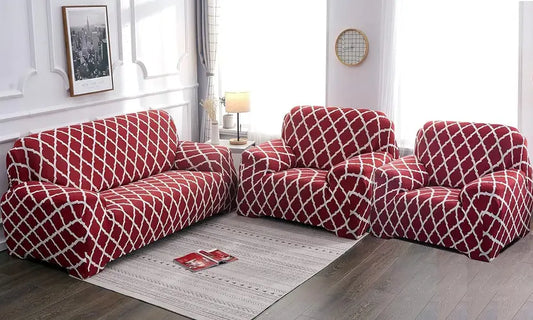 Red Diamond - Luxury Quality Strechable & Dust-proof Sofa Cover
