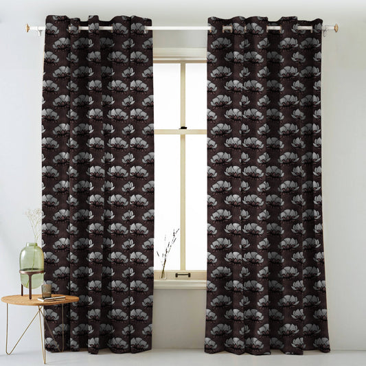 Elegent Indie Print Matt Finish Room Darkening Curtain Set of 2 MTDS318C