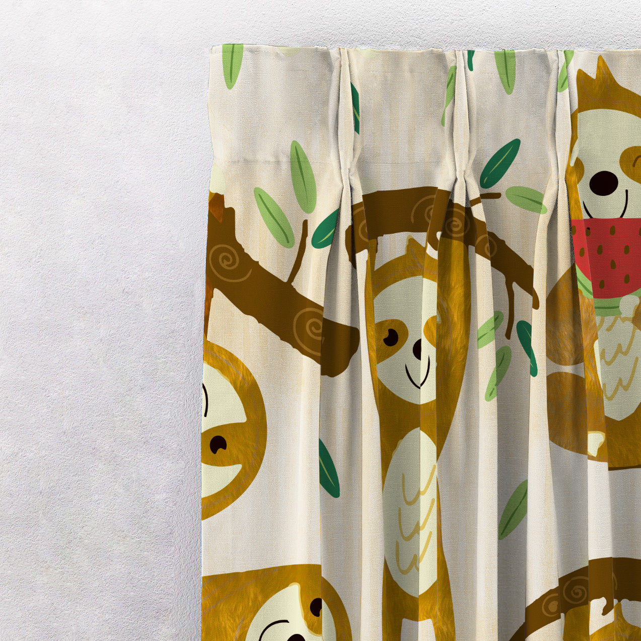 Elegant Kids Print Room Darkening  Curtain - Set of 2 - DS321A