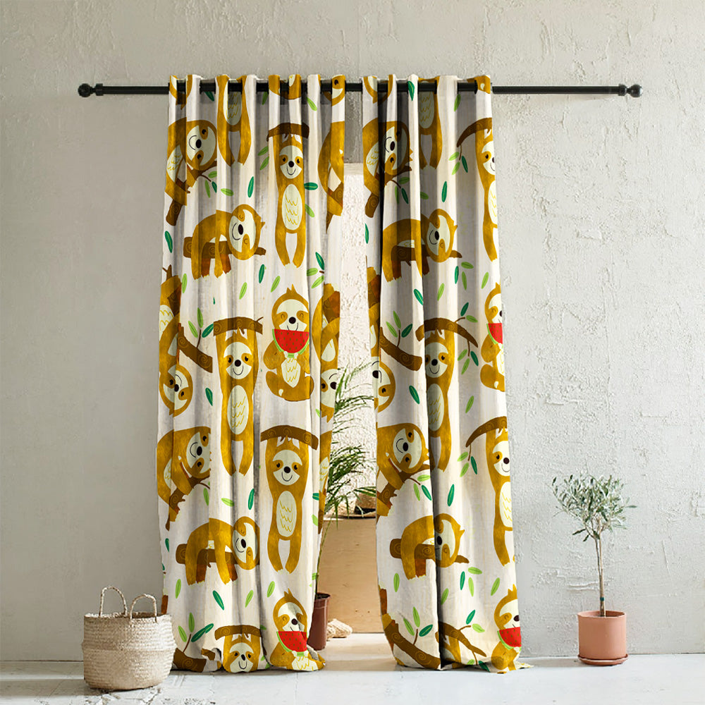 Elegant Kids Print Room Darkening  Curtain - Set of 2 - DS321A