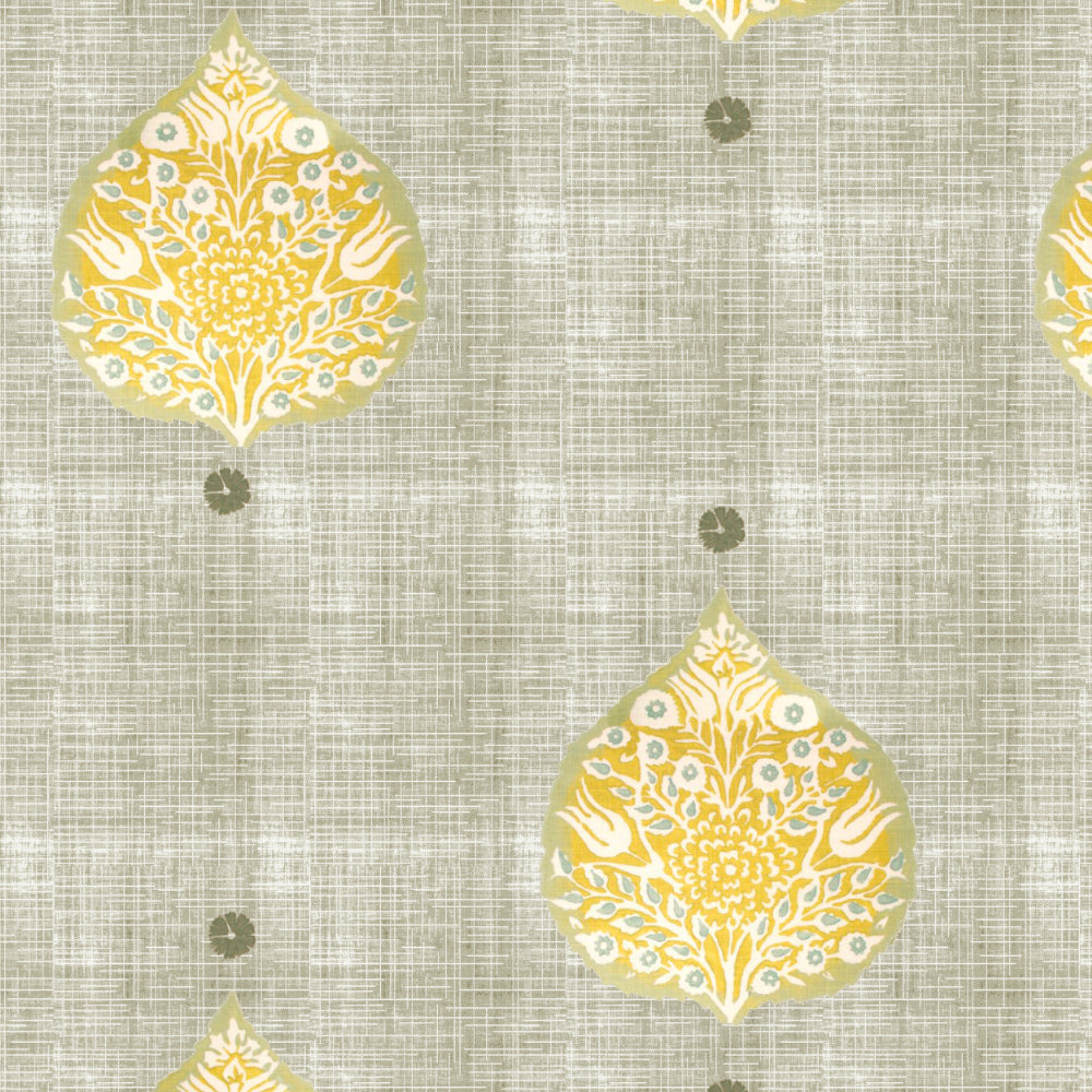 Elegant Ethenic  Print Room Darkening Curtain Set of 2 - DS347A