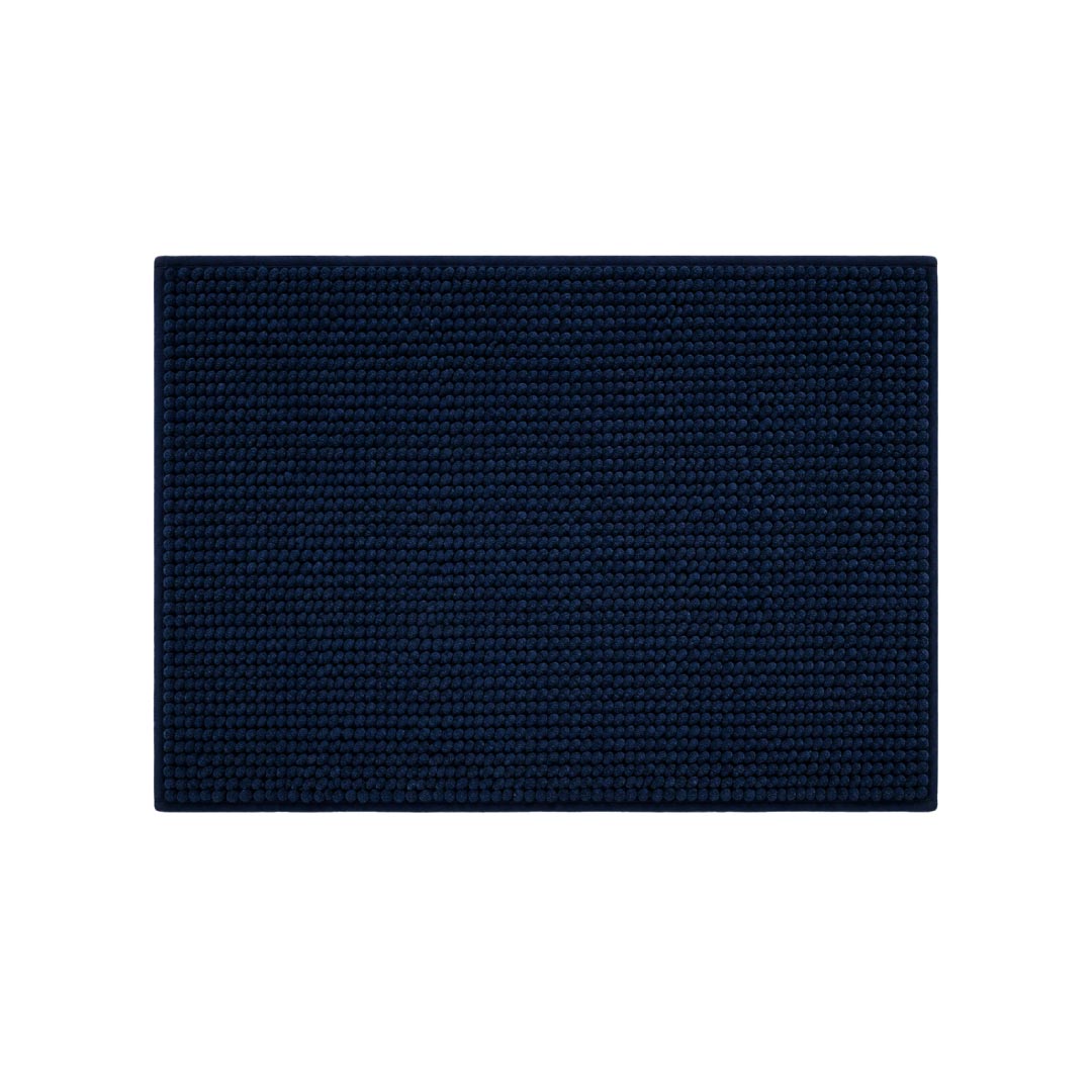 Shaggy Blue Bathroom Mat