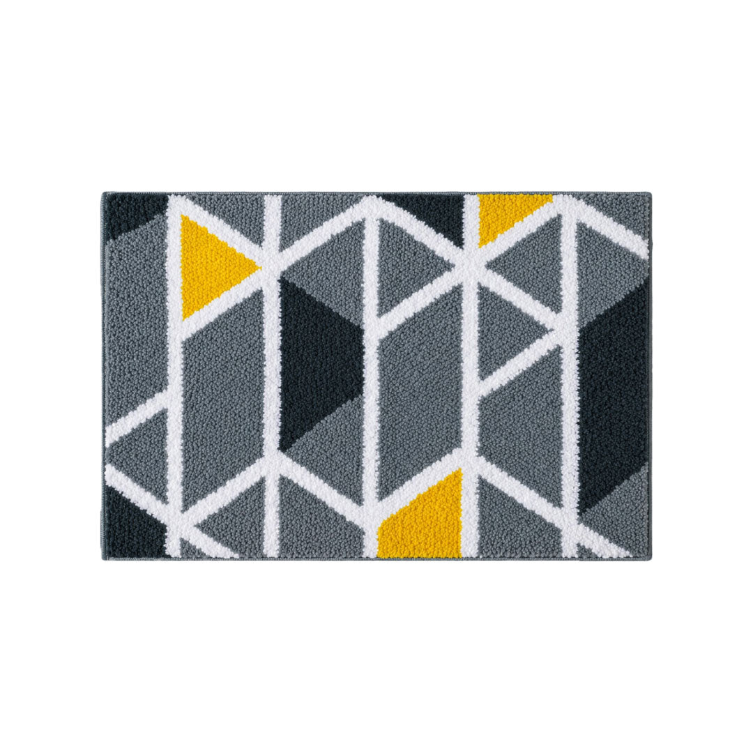 Mosaic Grey Bathroom Mat