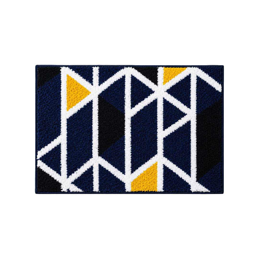 Mosaic Blue Bathroom Mat