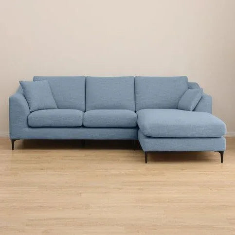 Flora 4 Seater L Shape Fabric Sofa For Living Room
