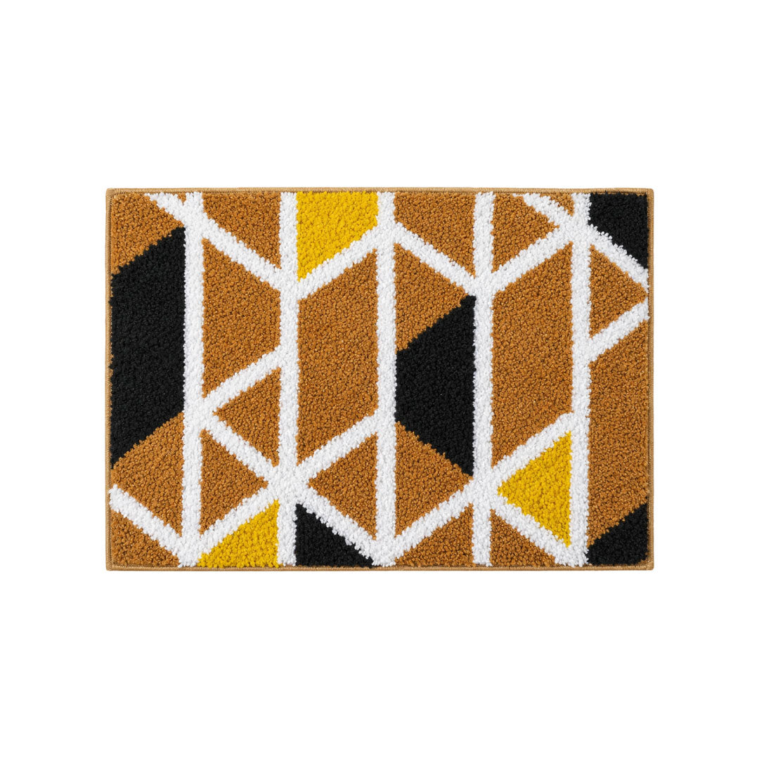 Mosaic Beige Bathroom Mat