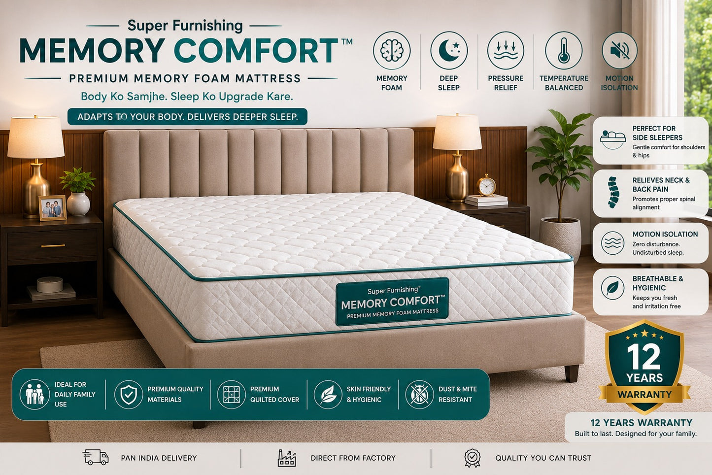 SUPER MEMORY COMFORT ERGO™ MATTRESS