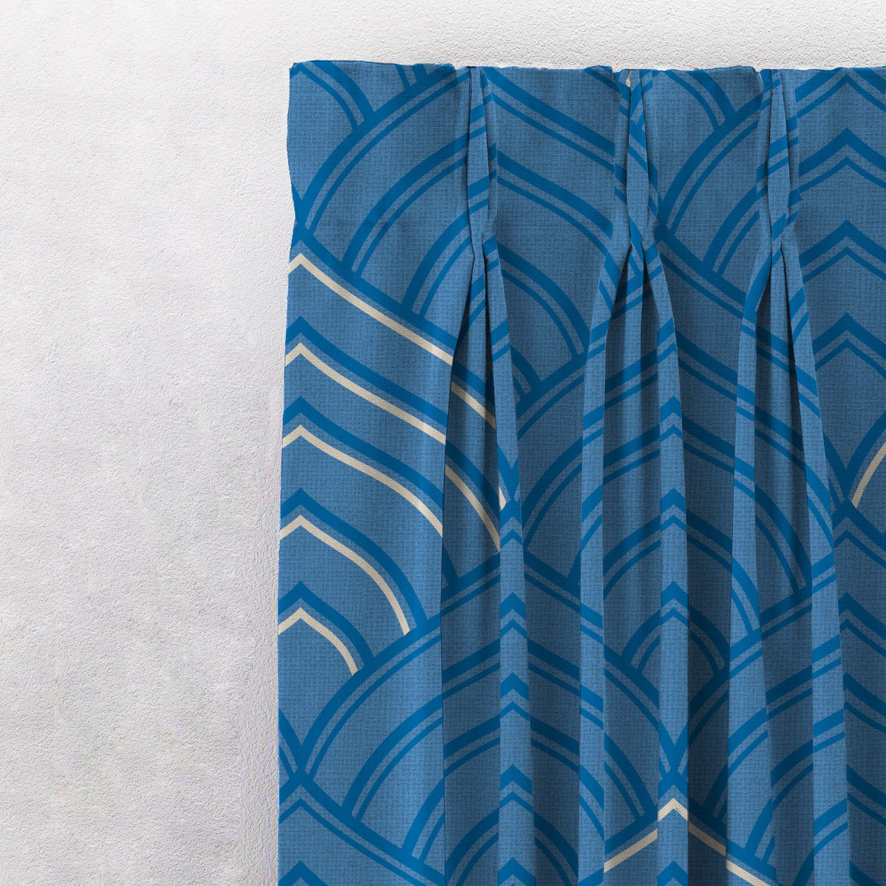 Elegent Indie Print Matt Finish Room Darkening Curtain Set of 2 MTDS453A