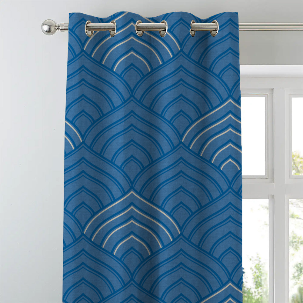 Elegent Indie Print Matt Finish Room Darkening Curtain Set of 2 MTDS453A