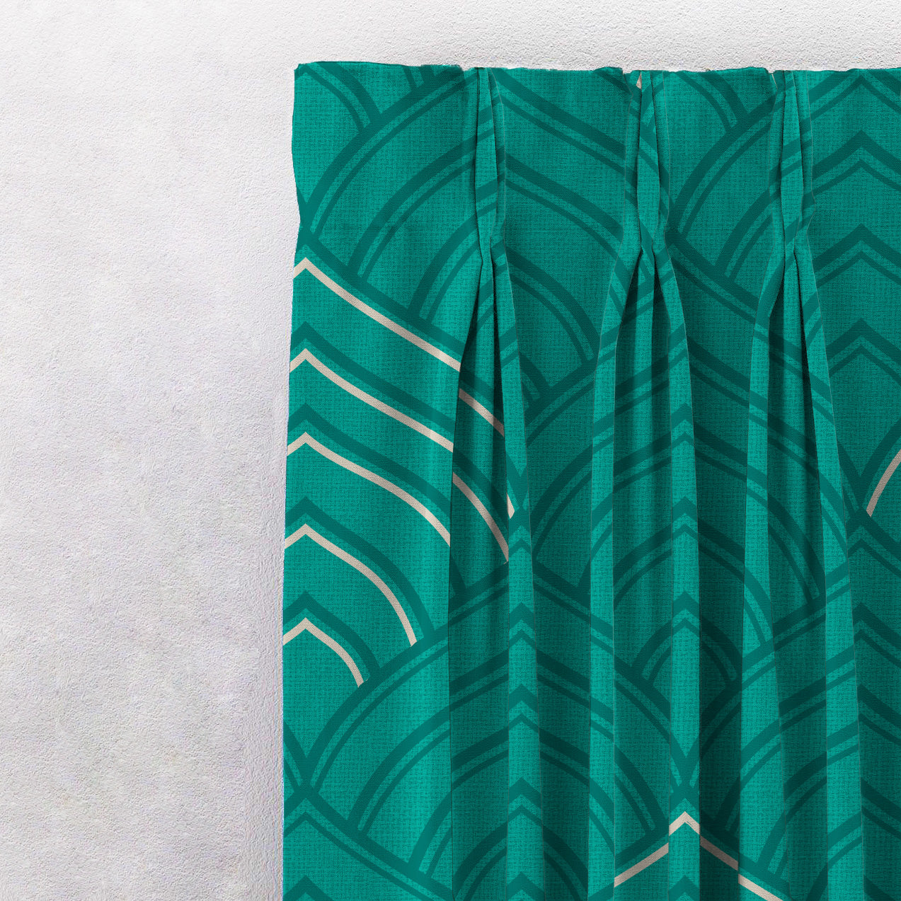 Elegent Indie Print Matt Finish Room Darkening Curtain Set of 2 MTDS453B