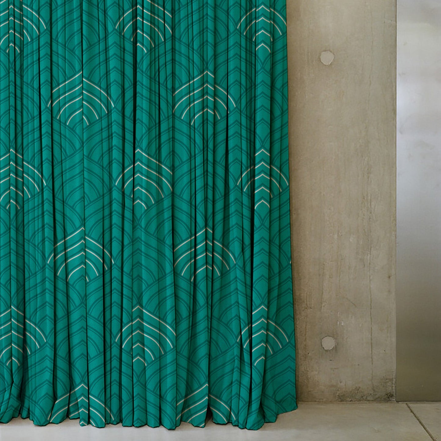 Elegent Indie Print Matt Finish Room Darkening Curtain Set of 2 MTDS453B