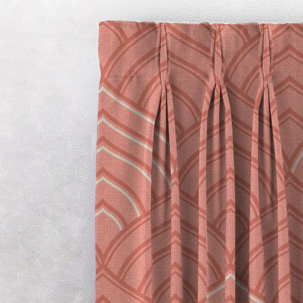 Elegent Indie Print Matt Finish Room Darkening Curtain Set of 2 MTDS453C